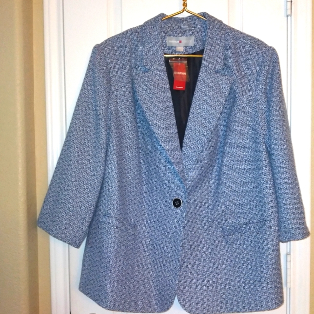 Blue Avenue Studio Blazer Jacket Size 22